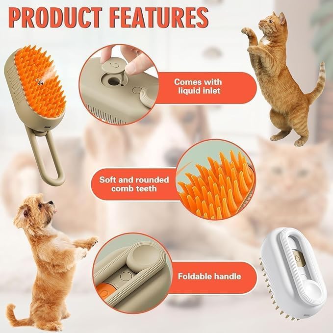 Electric Pet Massage Comb for Pet (Multicolor)