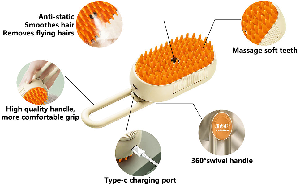 Electric Pet Massage Comb for Pet (Multicolor)
